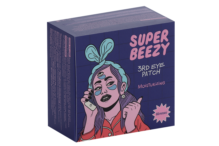 Патчи SUPER BEEZY гидрогелевые д/глубокого увлажнения, 60 шт