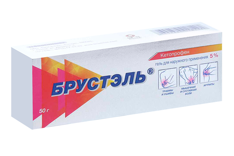 

Кетопрофен Брустэль 5%, 50 г, гель для наружного применения