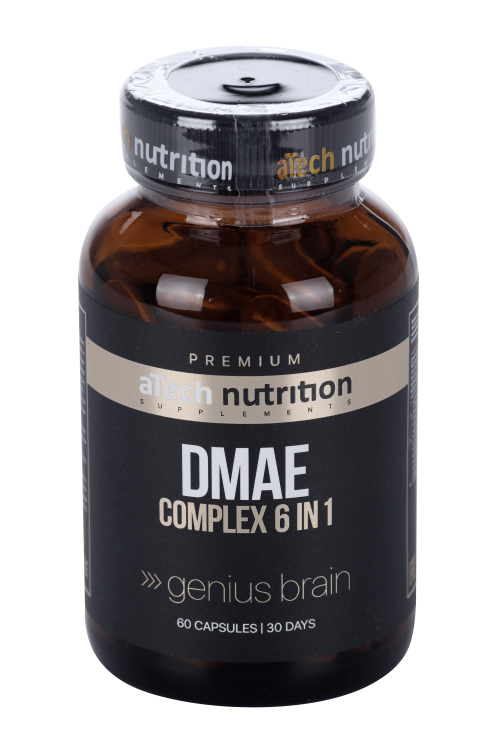 

Комплекс aTECH PREMIUM DMAE 6 в1 genius brain, 620 мг, 60 шт, капсулы