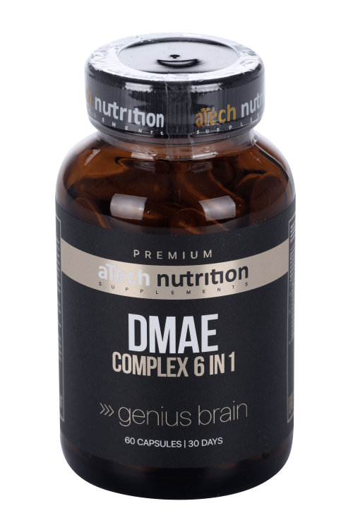 Комплекс aTECH PREMIUM DMAE 6 в1 genius brain, 620 мг, 60 шт, капсулы