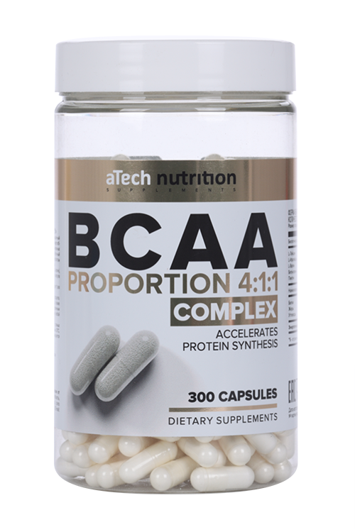 

Комплекс aTech Nutrition аминокислот BCAA 4:1:1, 300 шт, капсулы