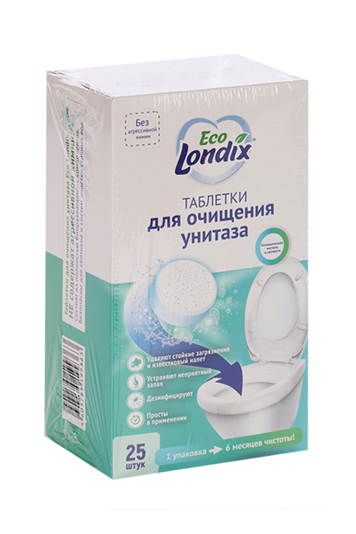 Таблетки Eco Londix д/чистки унитазов 25 шт