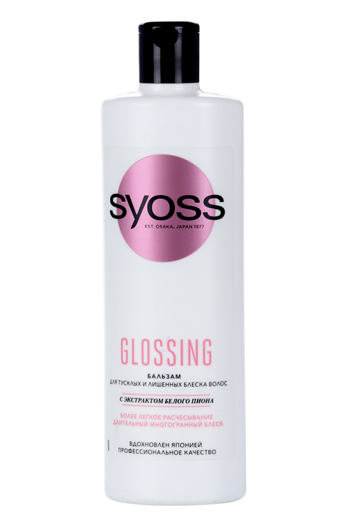 

Бальзам SYOSS Glossing д/тусклых и лишенных блеска волос, 450 мл