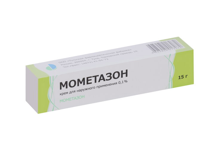 Мометазон 0.1%, 15 г, крем для наружного применения