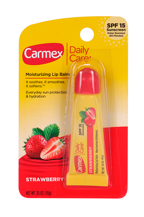 Бальзам CARMEX д/губ SPF 15 с ароматом клубники в тубе, 10 г