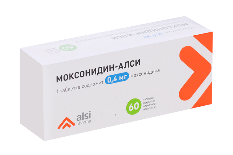 

Моксонидин-АЛСИ 0.4 мг, 60 шт, таблетки покрытые пленочной оболочкой