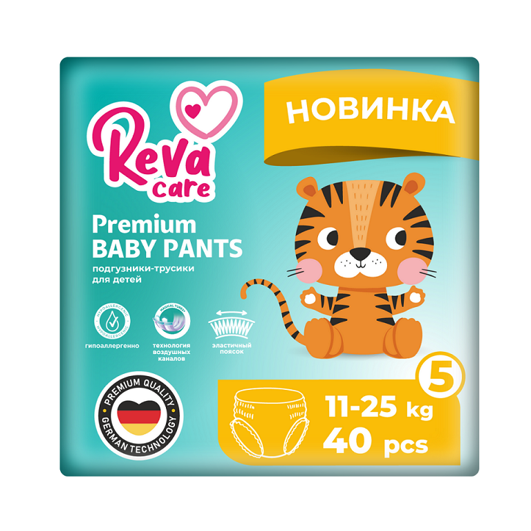 

Подгузники-трусики Reva Сare Premium д/детей XL (11-25 кг), 40 шт