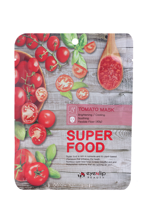 

Маска EYENLIP с экстрактом томата SUPER FOOD ткан д/лица, 10 шт