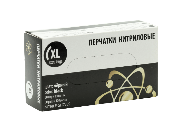 

Перчатки Top Glove нитрил/нестер/неопудр р XL, 50 шт, пара черные