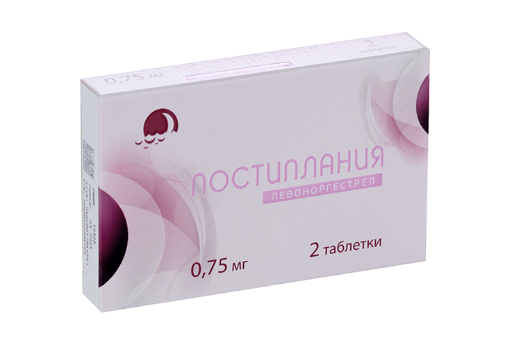 

Постиплания 0.75 мг, 2 шт, таблетки