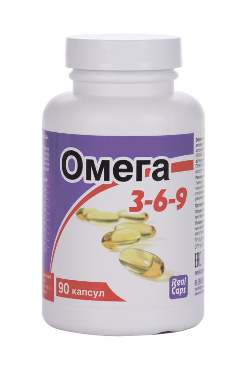 

Омега 3-6-9, 1 600 мг, 90 шт, капсулы