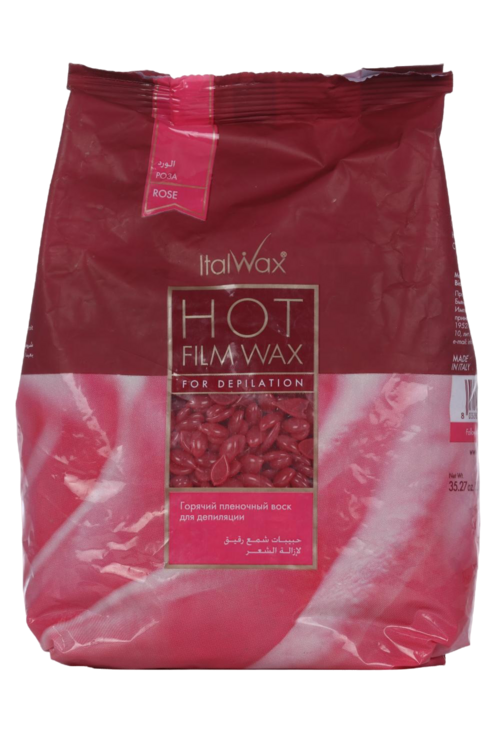 воск горячий sintec dr active hot wax 1 кг Воск ITALWAX Hot Film Wax Rose д/депиляции волос горячий пленочный в гранулах, 1 кг