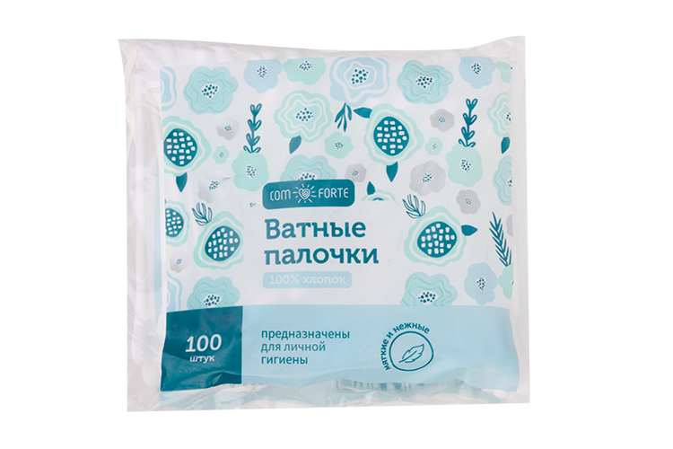 

Ватные палочки Com Forte, 100 шт