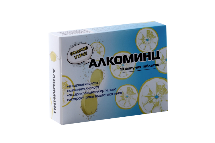 

Алкоминц, 1 700 мг, 10 шт, таблетки шипучие