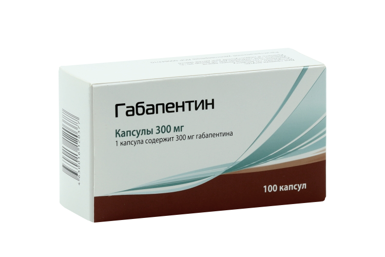 

Габапентин 300 мг, 100 шт, капсулы