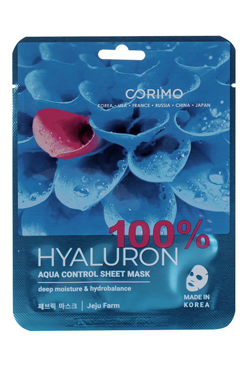 

Маска Коримо Акваконтроль 100% HYALURON тканев д/лица, 22 г
