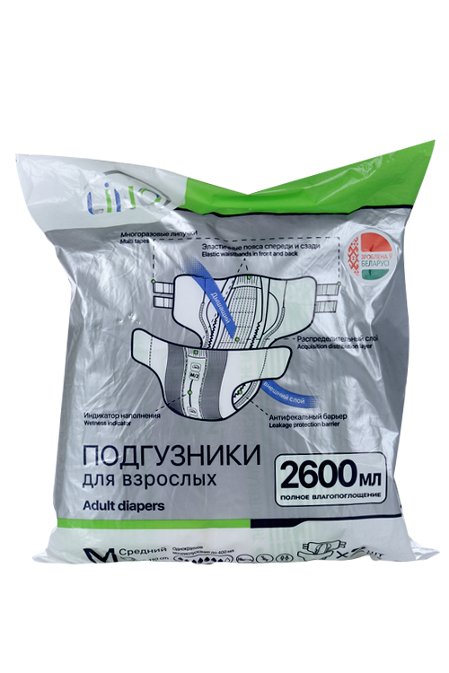

Подгузники Lino д/взрослых р M, 2 шт