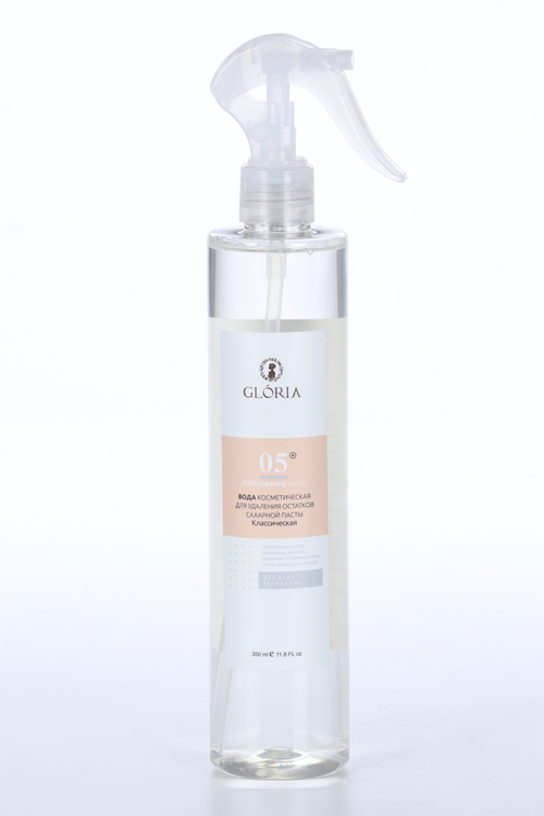 

Вода Gloria Classic косметич д/удаления остатков сахарной пасты, 350 мл