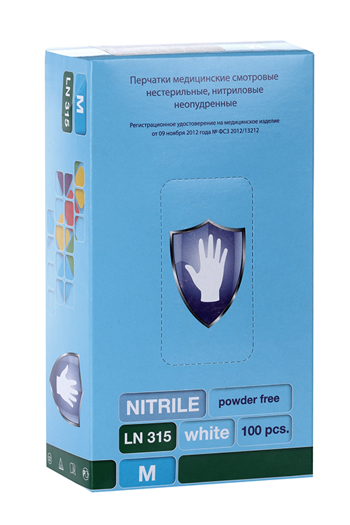 

Перчатки Safe&Care смотровые нитриловые неопудр н/с бел р M, 50 шт, пара