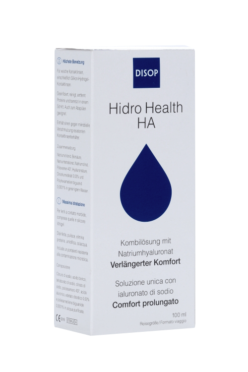 Раствор Disop Hidro Health HA + контейнер с п/микроб эффектом д/контактных линз, 100 мл