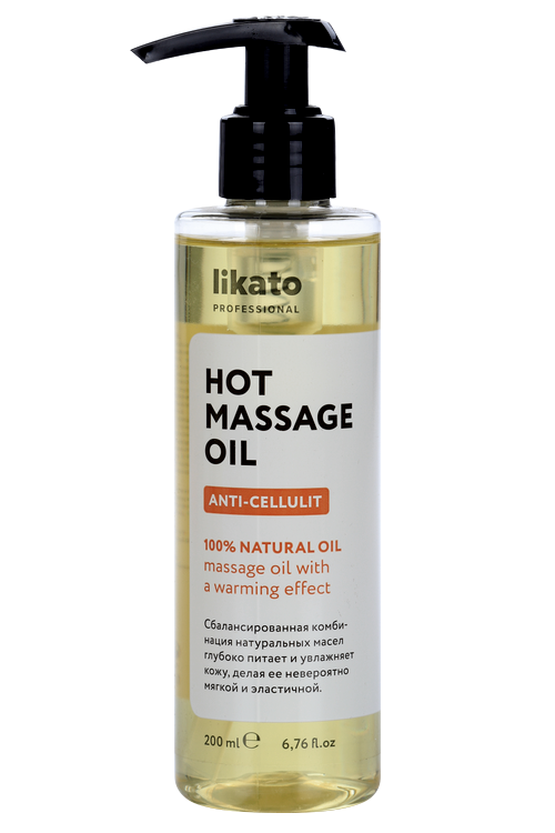 

Масло Likato Professional Hot Massage Oil против целлюлита массажное разогревающее, 200 мл
