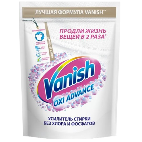 Пятновыводитель Vanish Oxi Advance продли жизнь без хлора и фосфатов 400 г