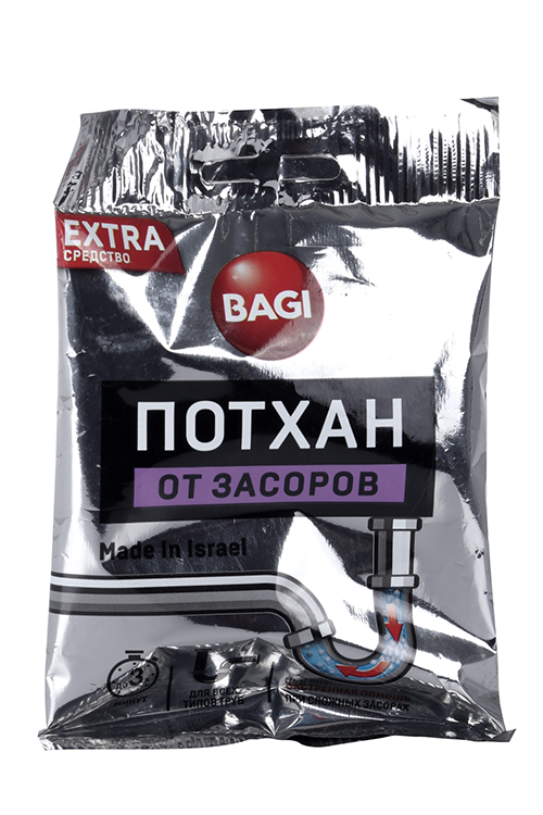 Средство Bagi потхан от засоров в гранулах 70 г x1