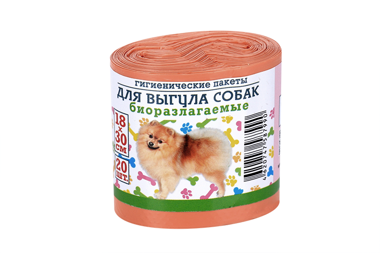 

Пакеты Avikomp гигиенические д/выгула собак биоразлагаемые 18×30 см ПНД оранжевый 20 шт