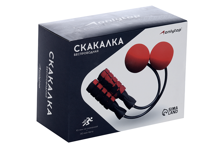 

Скакалка ONLYTOP беспроводная, цвет розовый