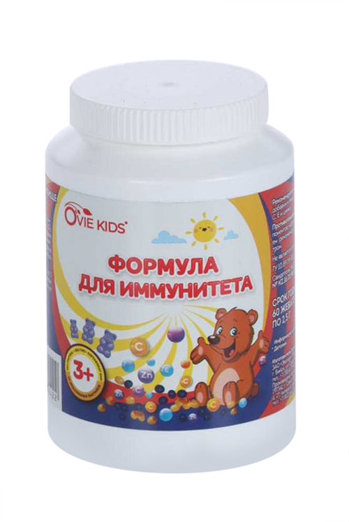 

Комплекс Ovie KIDS формула д/иммунитета (с 3 лет), 60 шт, жевательные таблетки