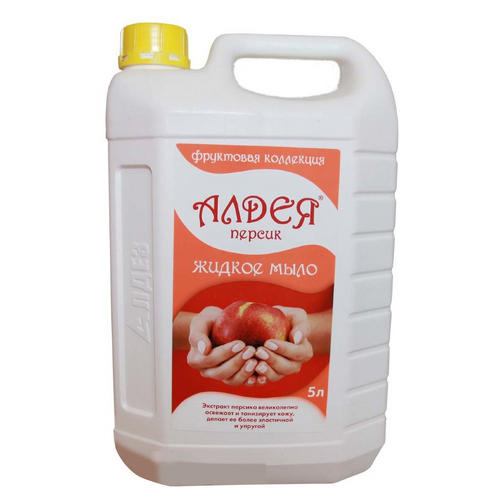Мыло Алдея Персик гигиенич жидкое, 5 л, б/дозатора