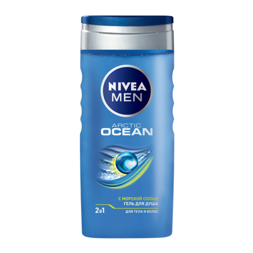 Гель NIVEA MEN Arctic OCEAN ддуша 2 в 1 с морской солью 250 мл 273₽