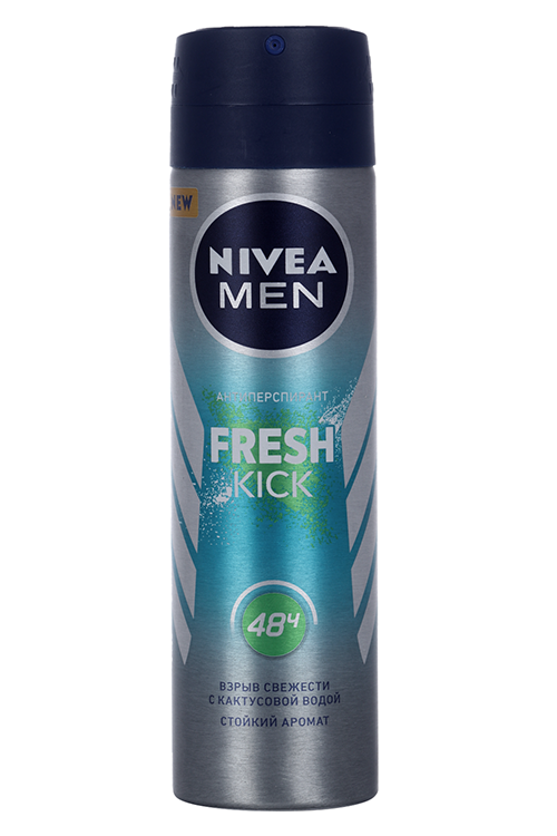 

Дезодорант-антиперспирант NIVEA MEN Fresh Kick эффект свежести спрей, 150 мл