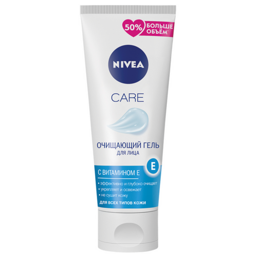 

Гель NIVEA CARE д/лица очищающий с витамином Е д/всех типов кожи, 225 мл