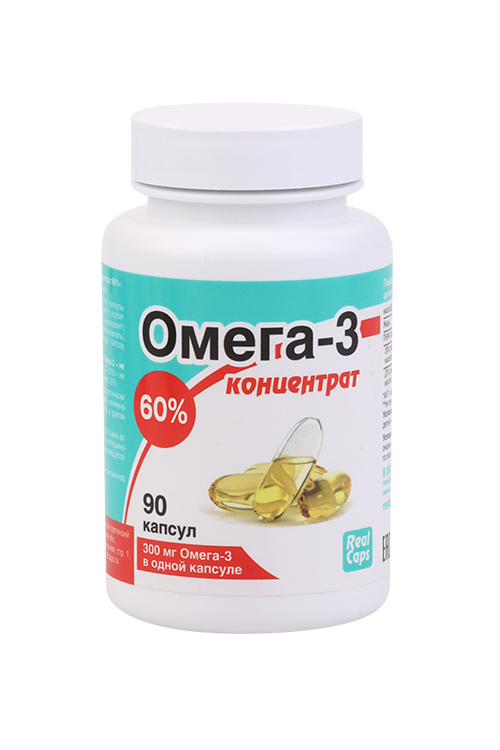 Концентрат Омега-3 60%, 500 мг, 90 шт, капсулы