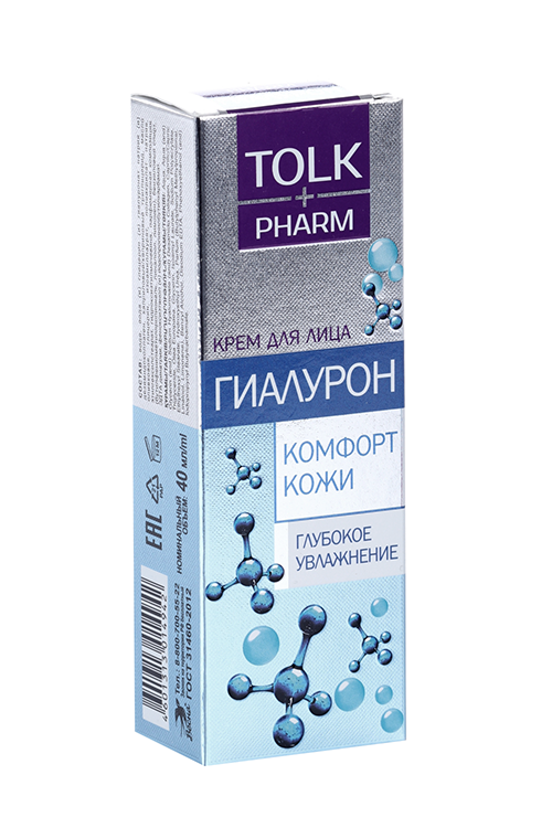 Крем TOLK Pharm длица AGE CONTROL гиалурон глубокое увлажнение 40 мл 87₽