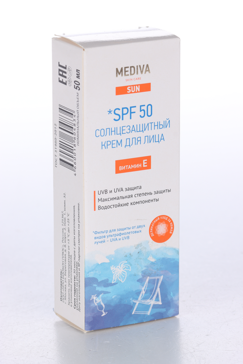 

Крем Медива солнцезащит SPF 50 д/лица, 50 мл