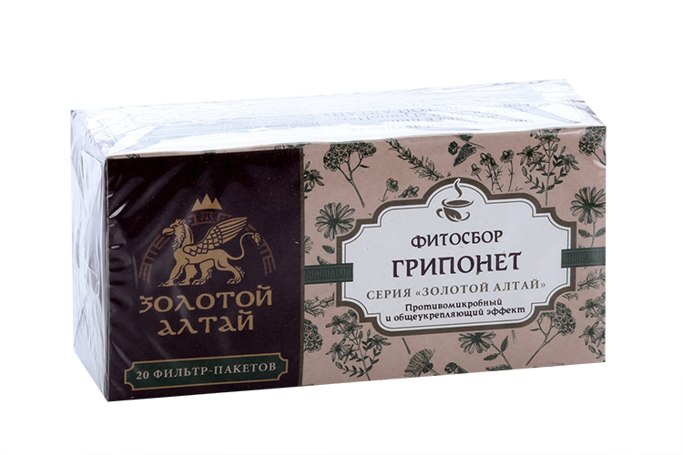 

ГрипоНет Фитосбор Золотой Алтай, 1,5 г, 20 шт, Алсу