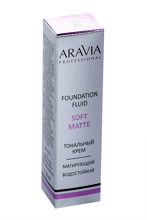 

Тональный крем ARAVIA Professional SOFT MATTE д/лица тон 02 розовый беж (L019) 30 мл