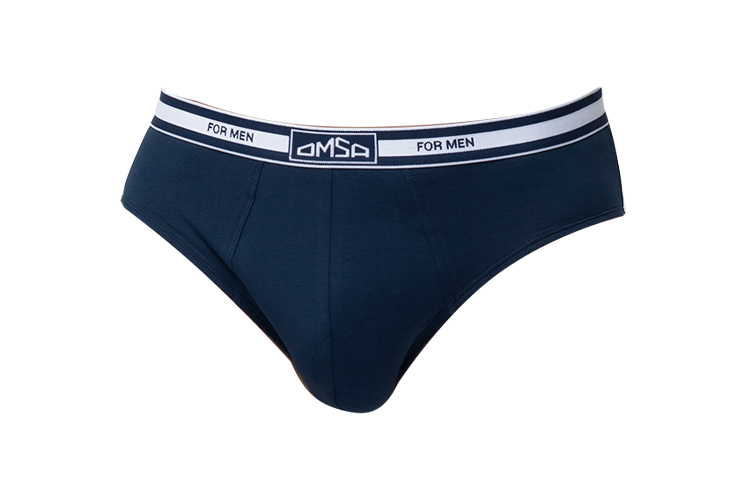 

Трусы OMSA FOR MEN B_OmB 1224 муж слипы классич с откр резин темно-синий