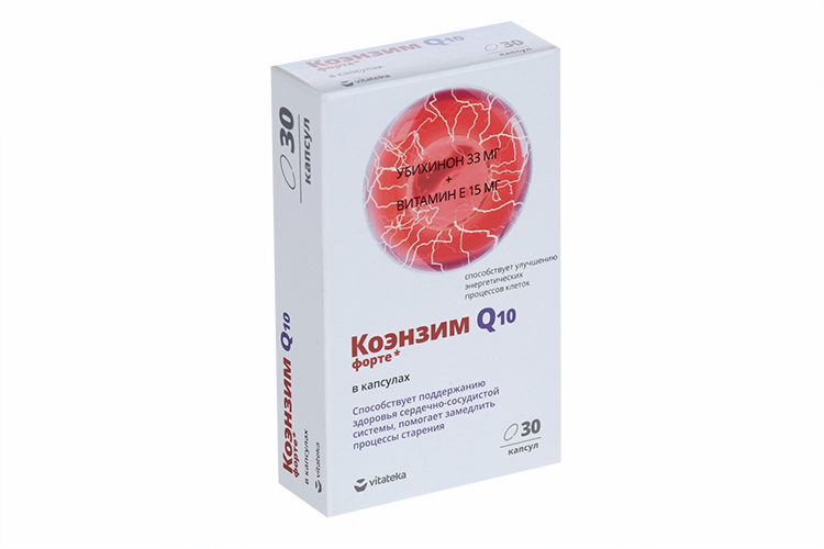

Коэнзим Форте, 360 мг, 30 шт, капсулы Витатека