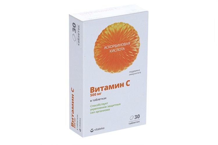

Витамин С 500, 1 170 мг, 30 шт, таблетки