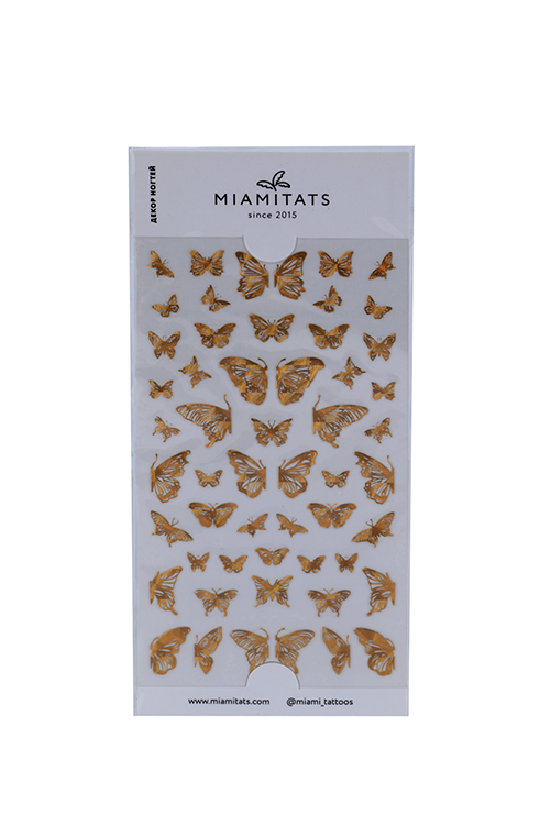 

Наклейки д/ногтей MIAMITATS Gold Butterfly (0278)