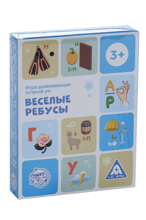 

Развивающая игра ЛАС ИГРАС «Веселые ребусы», 30 карт