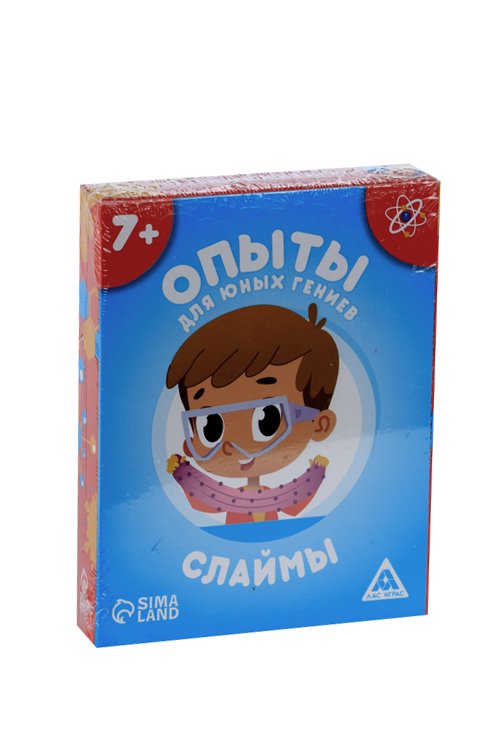 

Развивающая игра ЛАС ИГРАС «Опыты д/юных гениев. Слаймы», 30 карт, 7+