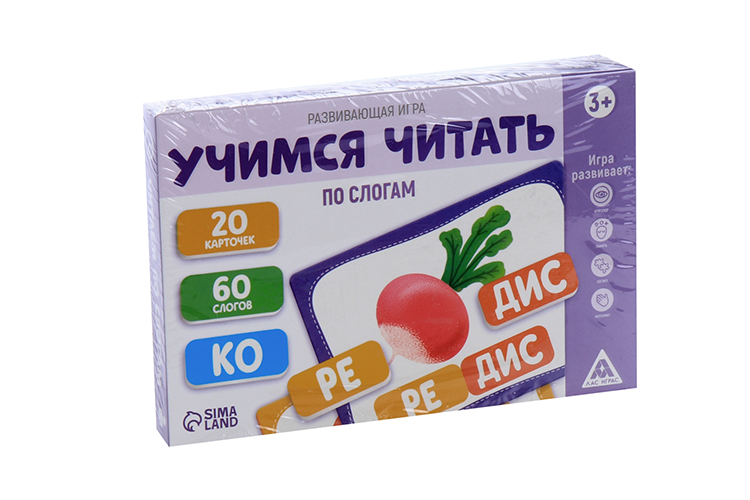 

Развивающая игра ЛАС ИГРАС «Учимся читать по слогам», 3+