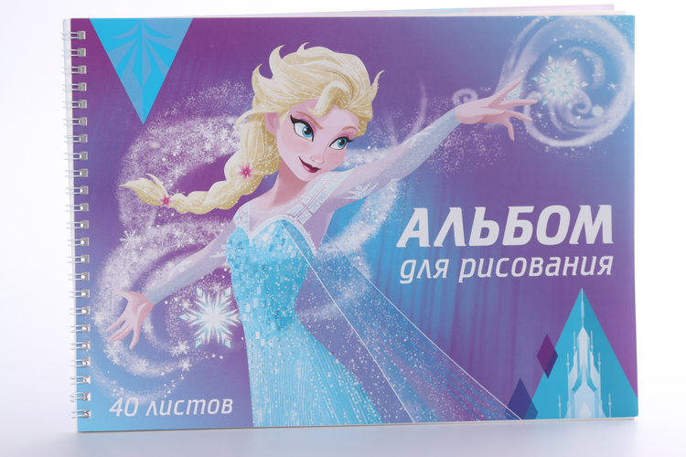 

Альбом д/рисования на гребне Disney А4, 40 листов, "Холодное сердце"