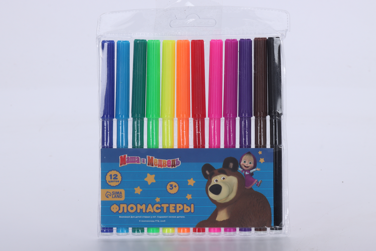

Фломастеры 12 цветов Маша и Медведь