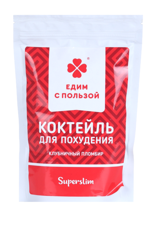 

Коктейль Едим с пользой Клубничный пломбир протеиновый д/похудения, 300 г, не БАД