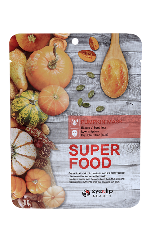 

Маска Eyenlip с экстрактом тыквы Super Food ткан д/лица, 23 мл